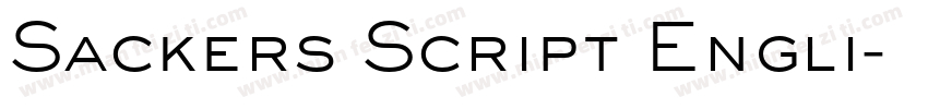 Sackers Script Engli字体转换